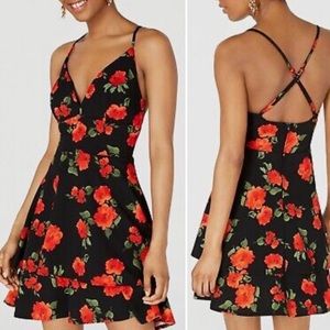 B.Darlin Strappy floral cocktail dress | Junior Size 5/6